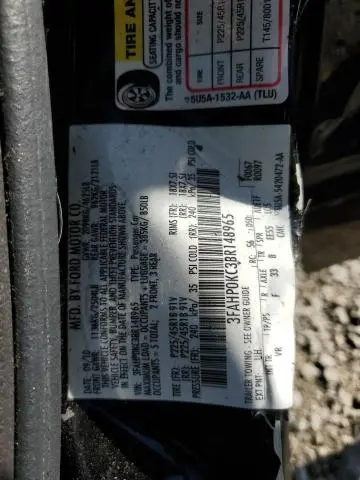 2011 FORD FUSION SPORT  