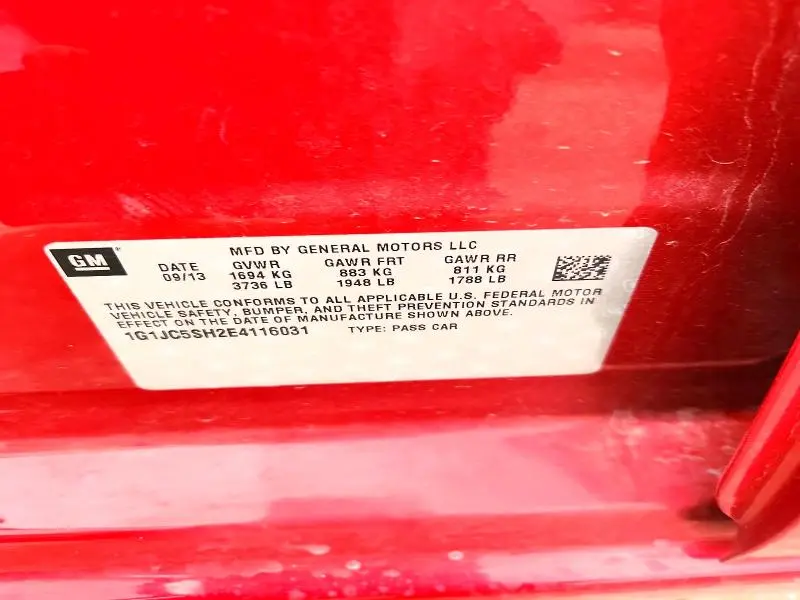 2014 CHEVROLET SONIC LT  
