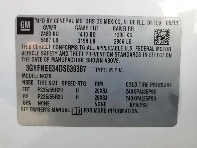 2013 CADILLAC SRX PREMIUM COLLECTION  