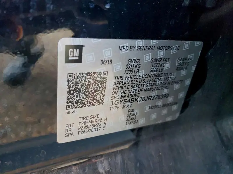 2018 CADILLAC ESCALADE LUXURY  