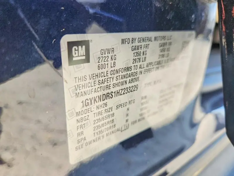 2017 CADILLAC XT5 LUXURY  