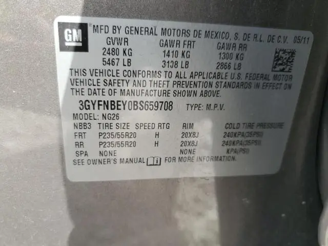 2011 CADILLAC SRX PERFORMANCE COLLECTION  