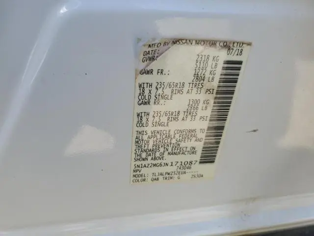 2018 NISSAN MURANO S  