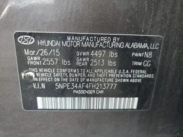 2015 HYUNDAI SONATA SPORT  