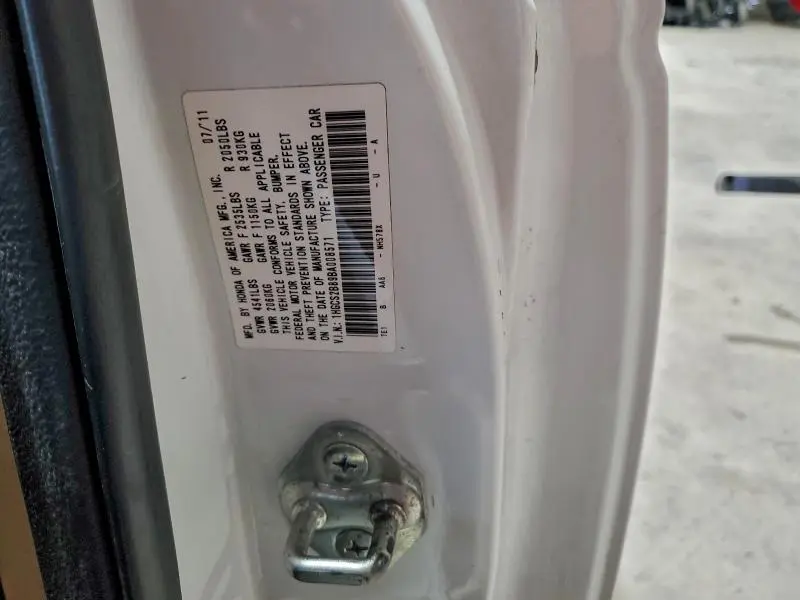 2011 HONDA ACCORD EXL  