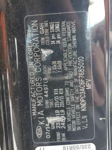 2015 KIA SPORTAGE EX  