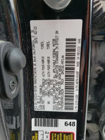 2022 TOYOTA TACOMA DOUBLE CAB  