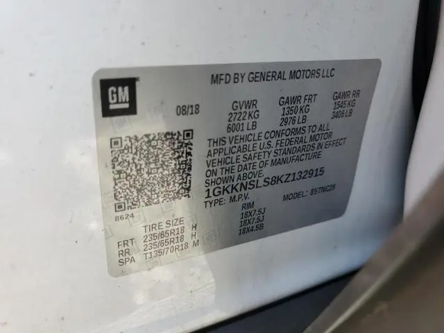 2019 GMC ACADIA SLE  