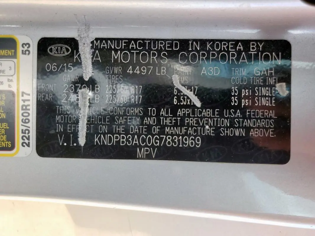 2016 KIA SPORTAGE LX  