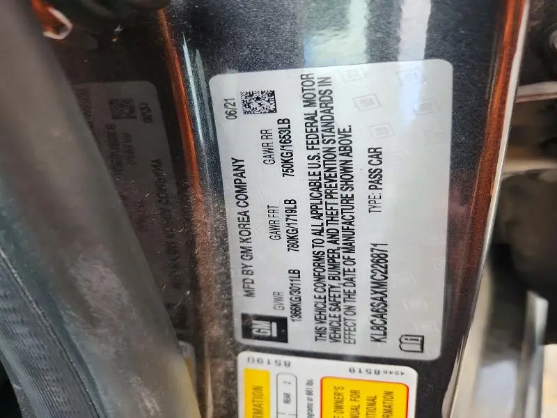 2021 CHEVROLET SPARK LS  