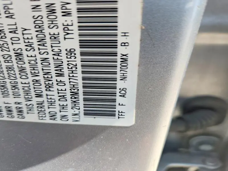 2015 HONDA CR-V EXL  