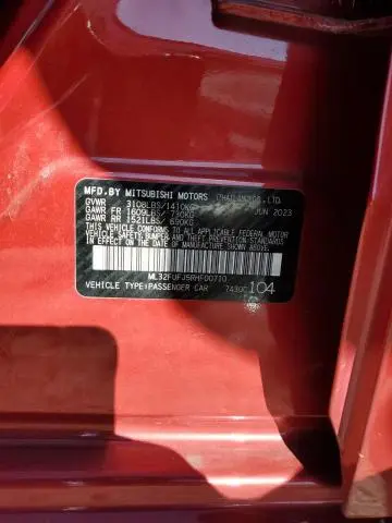 2024 MITSUBISHI MIRAGE G4 ES  