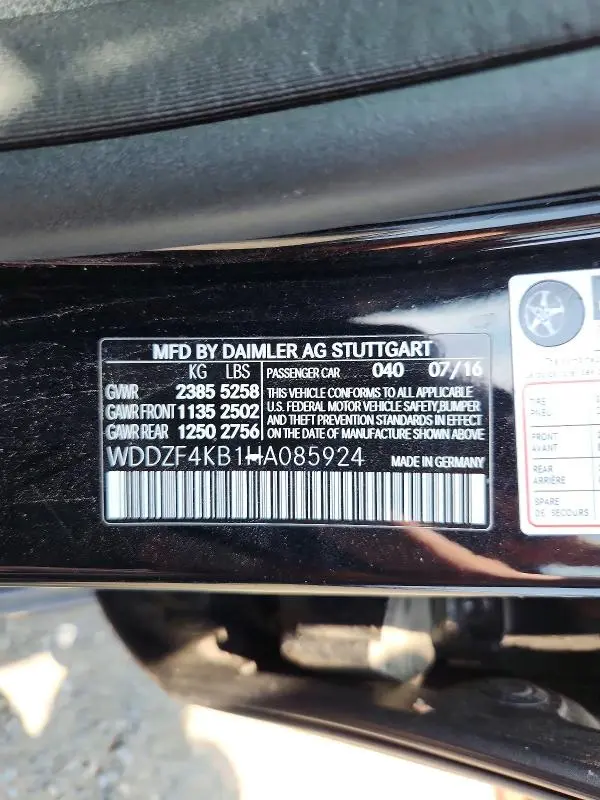 2017 MERCEDES-BENZ E 300 4MATIC  