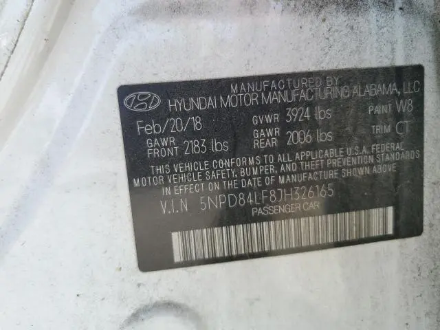 2018 HYUNDAI ELANTRA SEL  