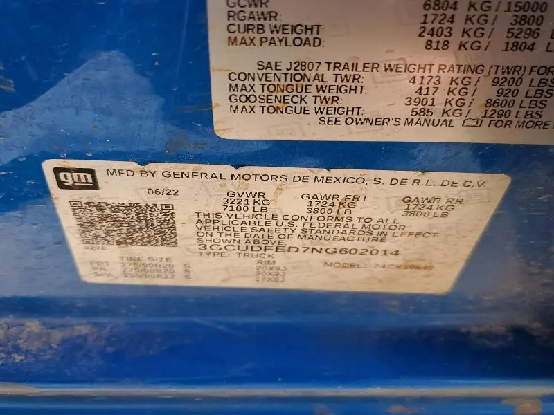 2022 CHEVROLET SILVERADO K1500 LT TRAIL BOSS  