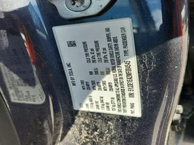 2021 TESLA MODEL 3   