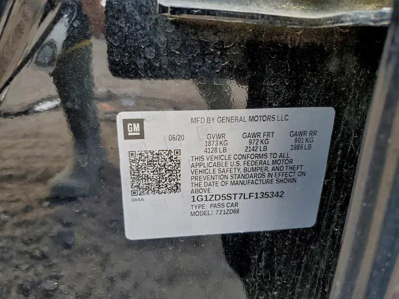 2020 CHEVROLET MALIBU LT  