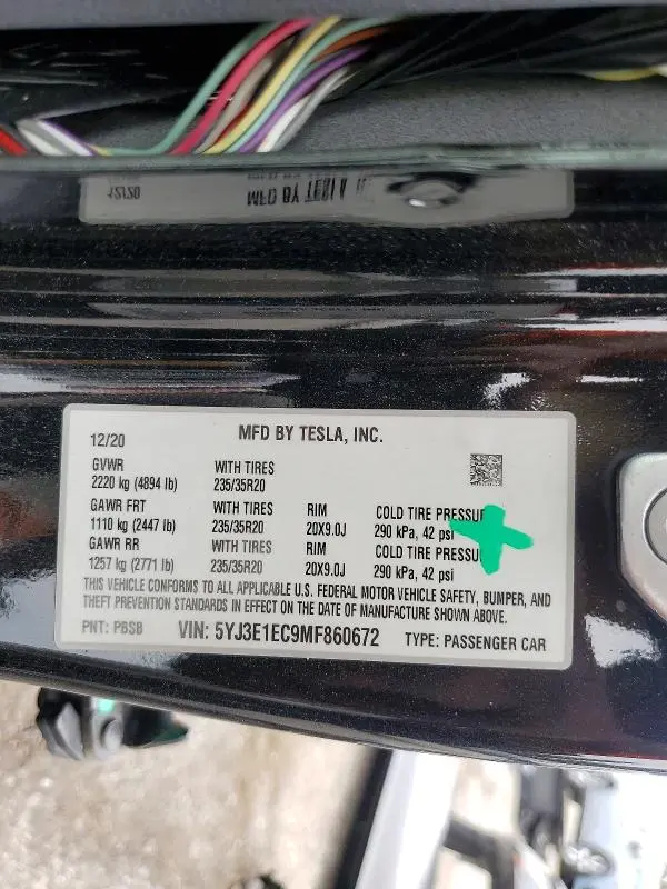 2021 TESLA MODEL 3   