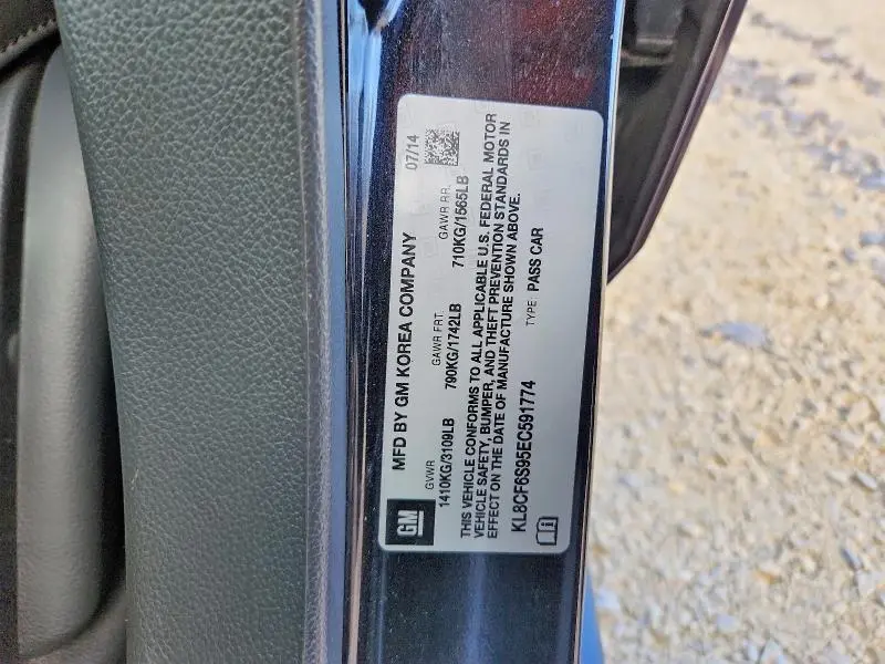 2014 CHEVROLET SPARK 2LT  