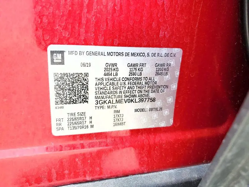 2019 GMC TERRAIN SLE  