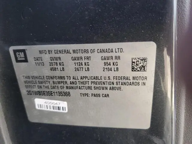 2014 CHEVROLET IMPALA LIMITED LT  