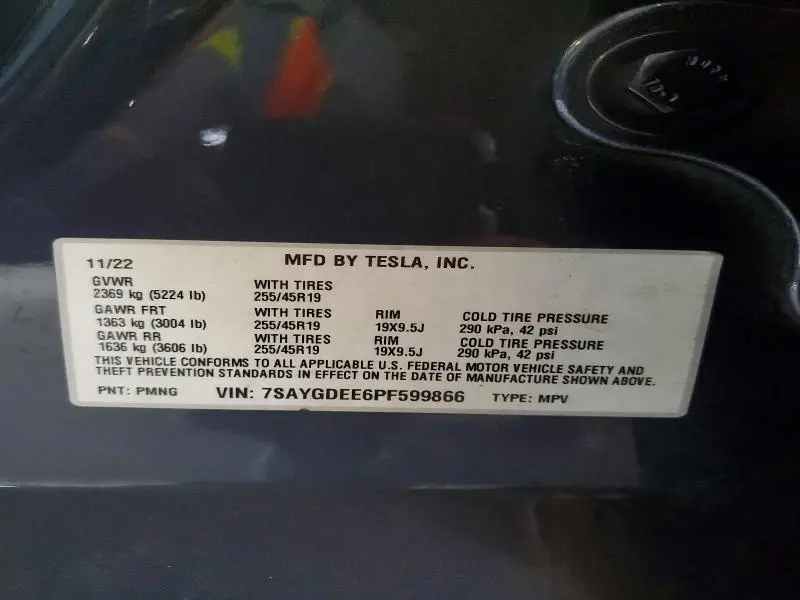 2023 TESLA MODEL Y   