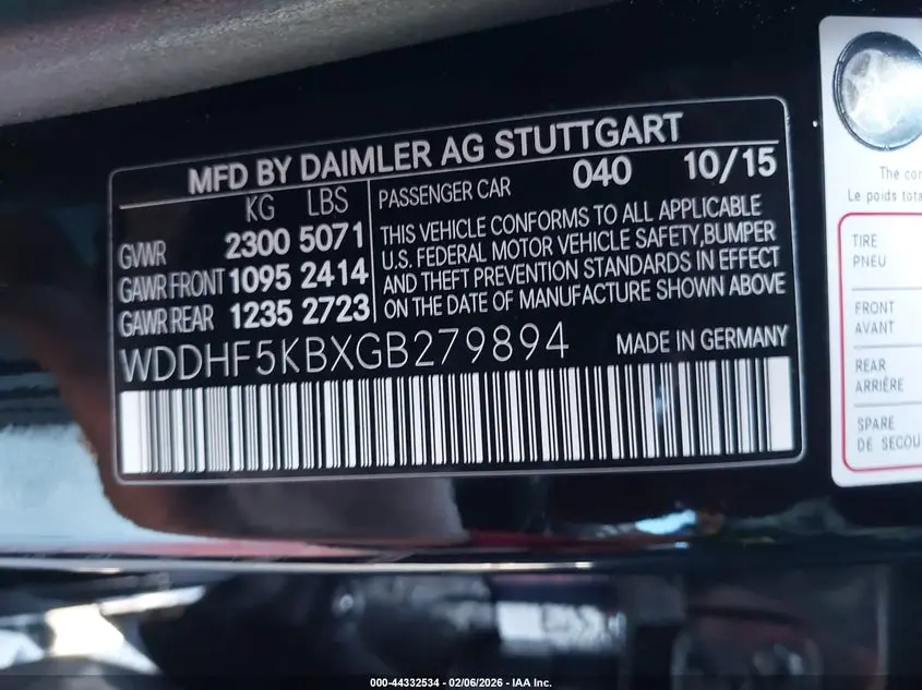 2016 MERCEDES-BENZ E 350  