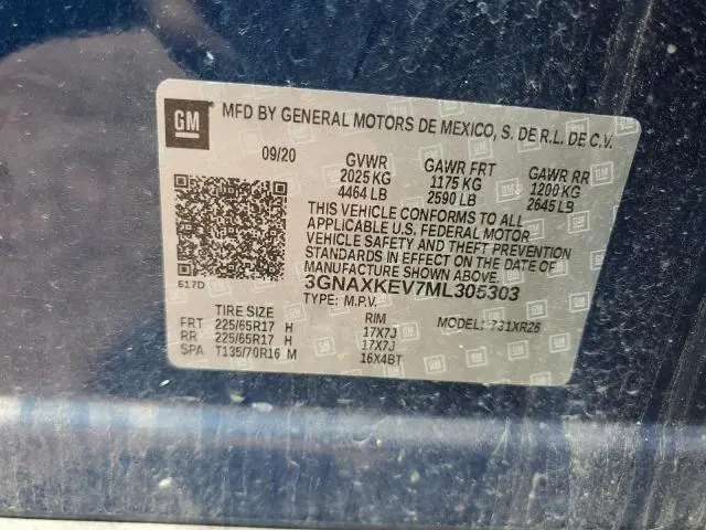 2021 CHEVROLET EQUINOX LT  