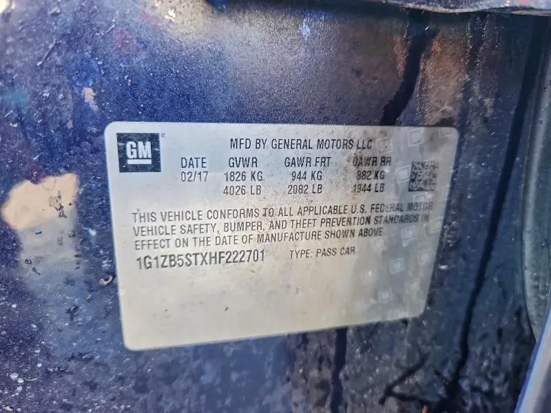 2017 CHEVROLET MALIBU LS  