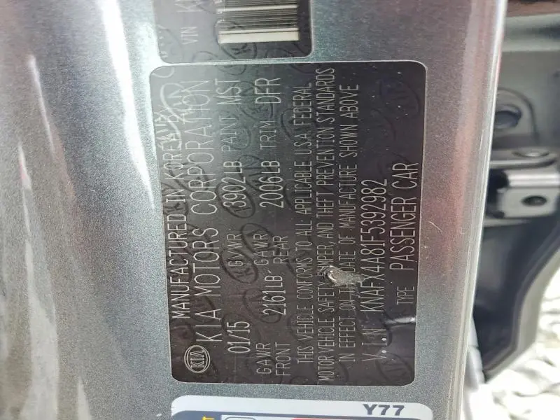 2015 KIA FORTE EX  