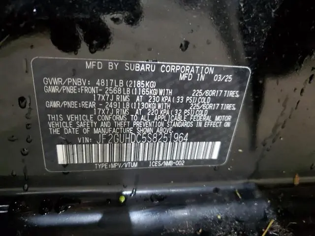 2025 SUBARU CROSSTREK PREMIUM  