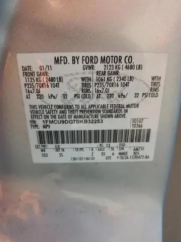 2011 FORD ESCAPE XLT