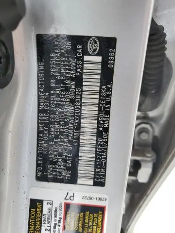 2014 TOYOTA CAMRY L  