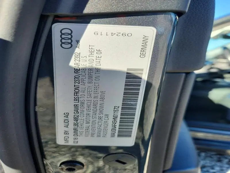 2017 AUDI A4 PREMIUM  