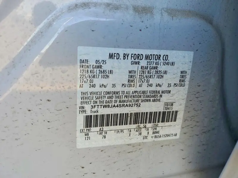 2025 FORD MAVERICK XLT  