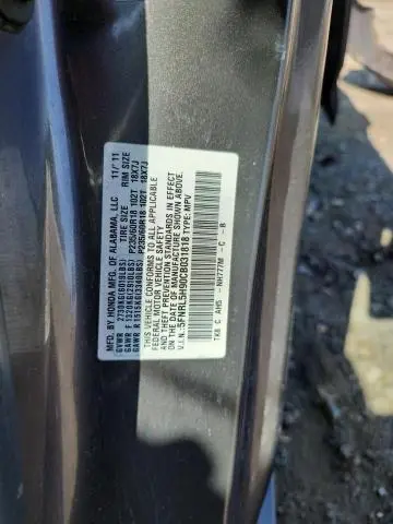 2012 HONDA ODYSSEY TOURING  