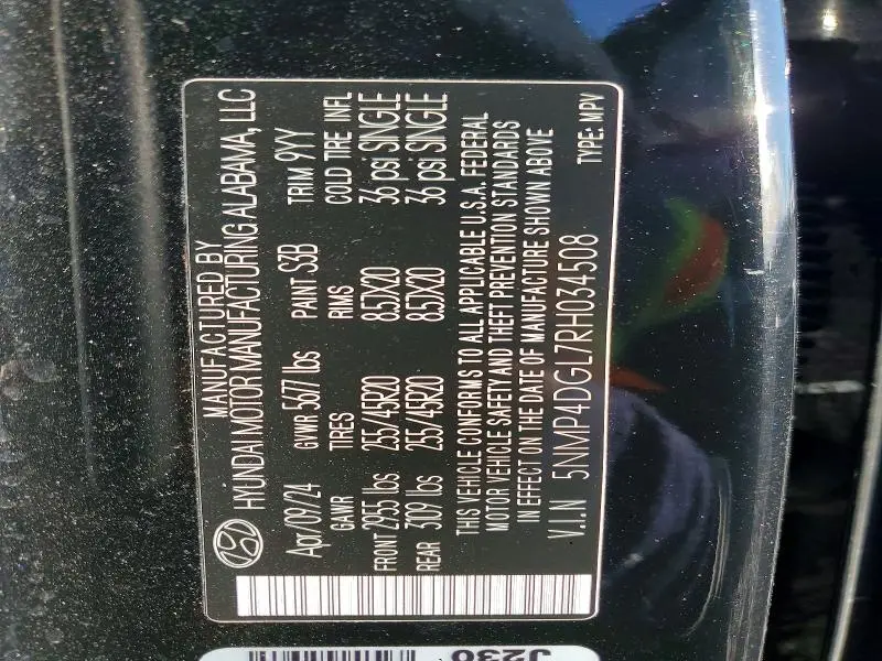 2024 HYUNDAI SANTA FE LIMITED  