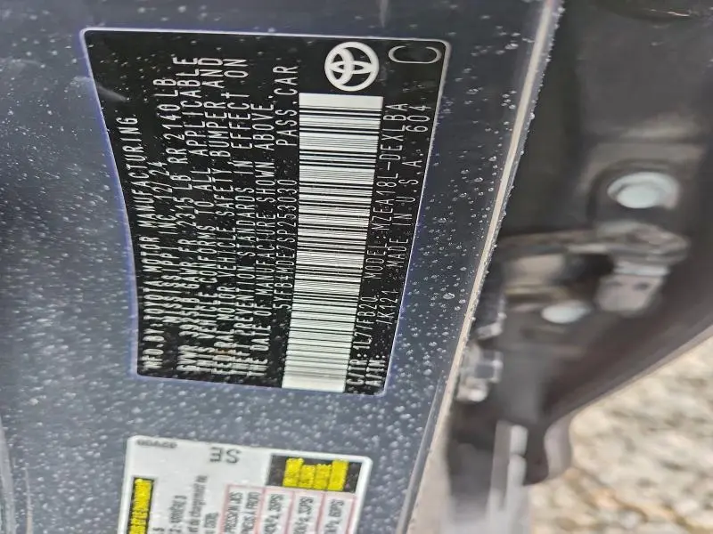 2025 TOYOTA COROLLA LE  