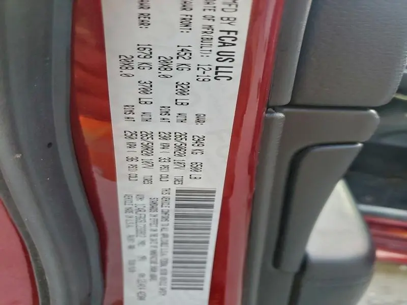 2020 JEEP GRAND CHEROKEE LIMITED  