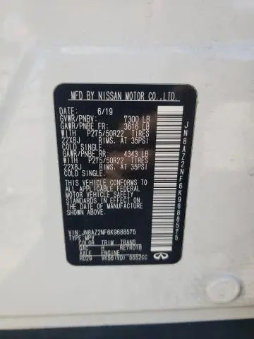 2019 INFINITI QX80 LUXE  