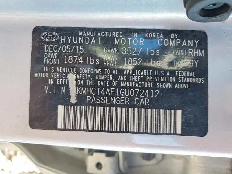 2016 HYUNDAI ACCENT SE  