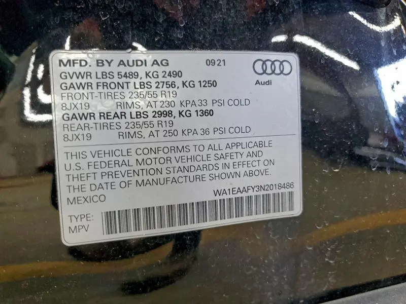 2022 AUDI Q5 PREMIUM PLUS 45  