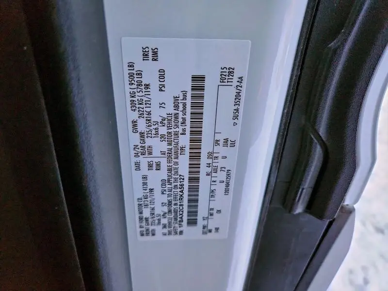 2024 FORD TRANSIT T-350  