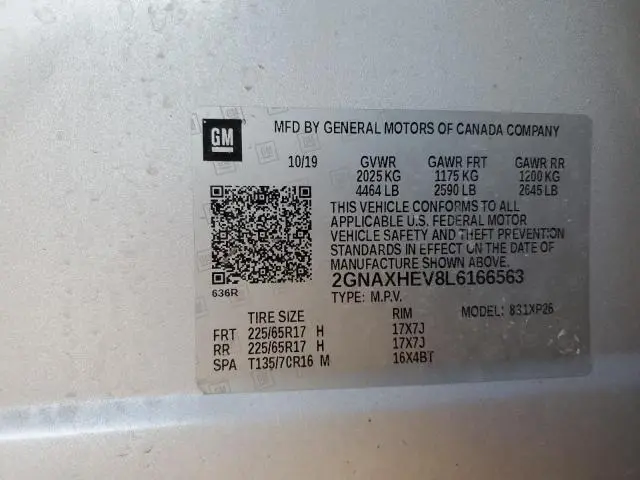 2020 CHEVROLET EQUINOX LS  