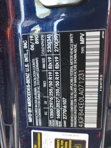 2020 MERCEDES-BENZ GLE 350 4MATIC  