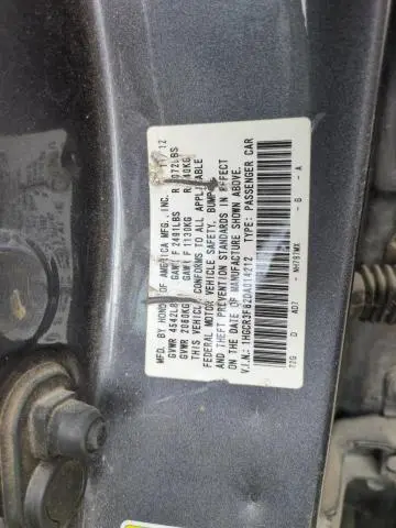 2013 HONDA ACCORD EXL  