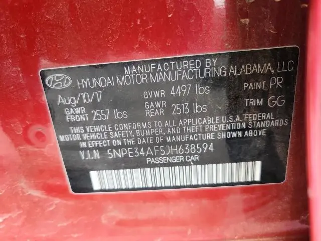 2018 HYUNDAI SONATA SPORT  