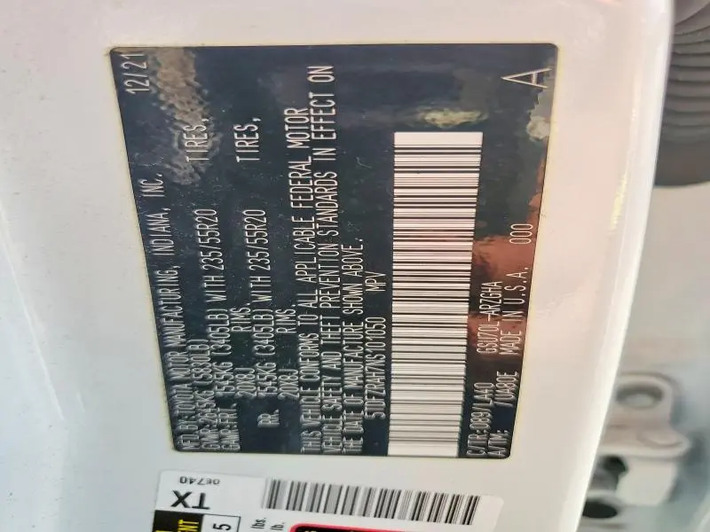 2022 TOYOTA HIGHLANDER PLATINUM  