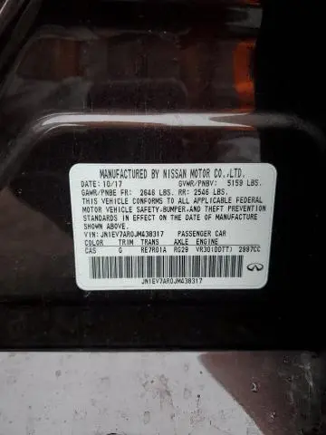 2018 INFINITI Q50 LUXE  