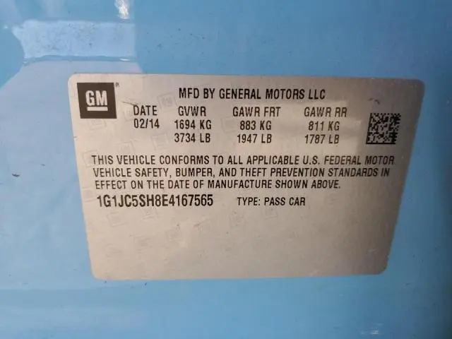 2014 CHEVROLET SONIC LT  